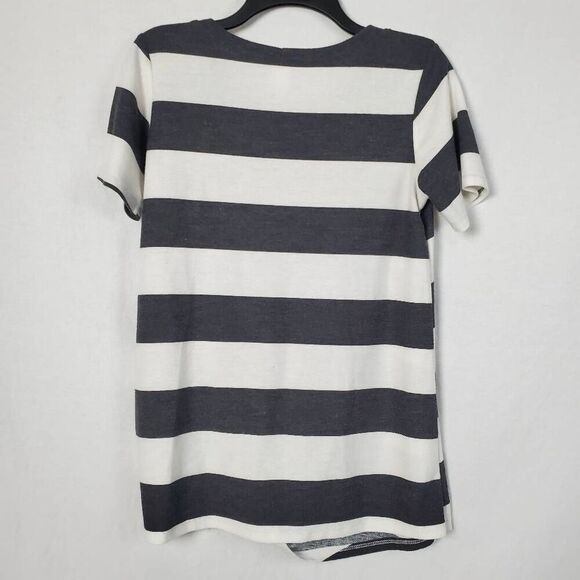 Lily Pad Medium Gray/White Stripe Top - Picture 5 of 9